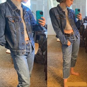 GAP Dark Wash Icon Denim Jacket